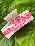 Lei Clip Large White & Pink