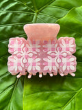 Hawaiian Quilt Clip Pink Palaka