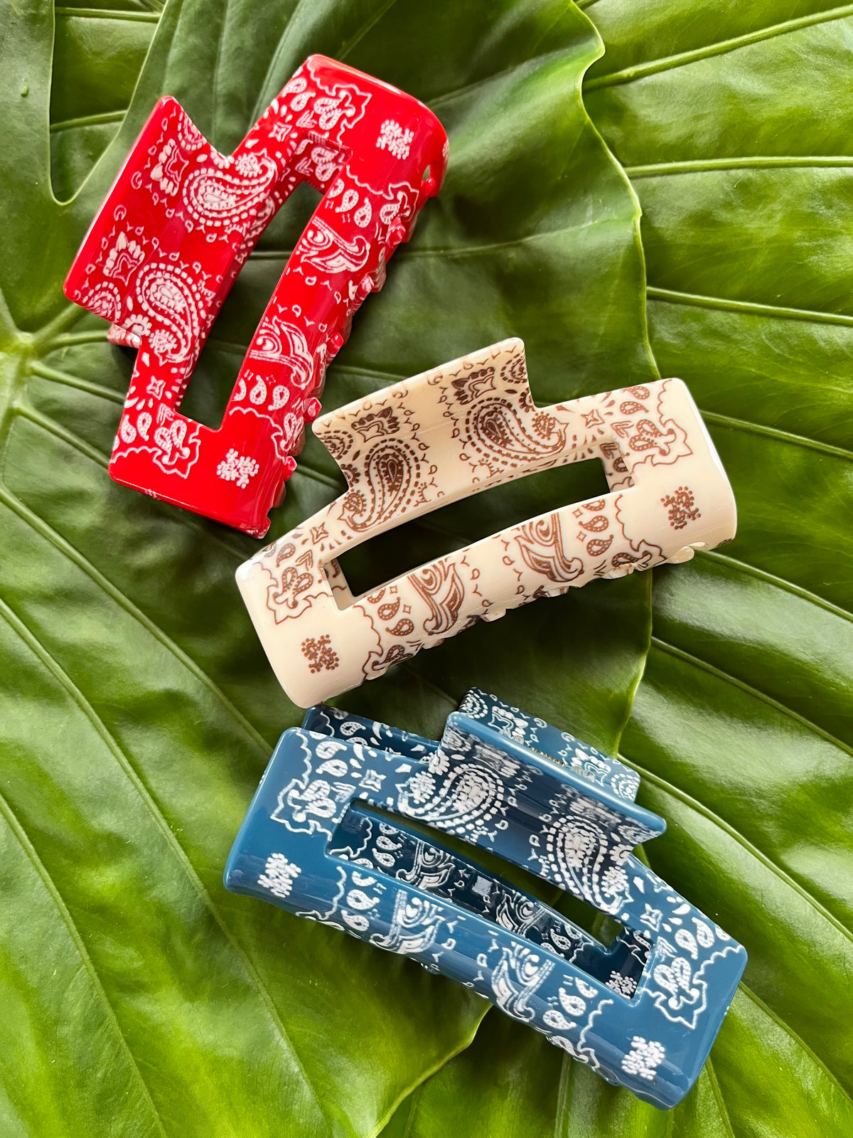 Bandana Print Clips