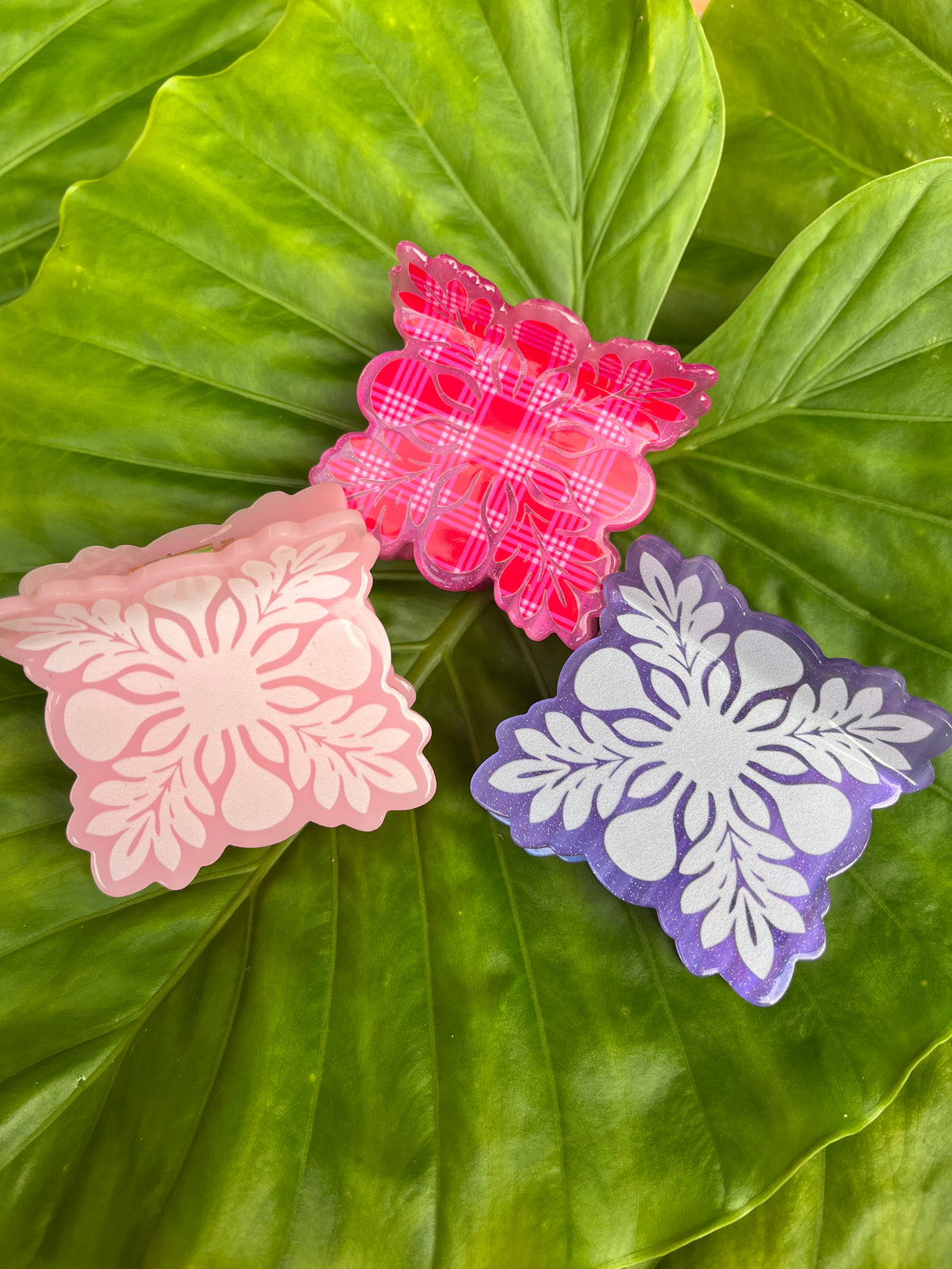 Hawaiian Quilt Clips Small