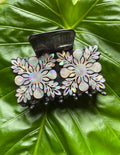 Hawaiian Quilt Clip Black Marble