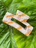 Lei Clip Large Beige & Orange
