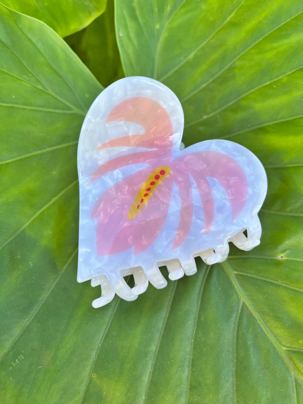 Pink Anthurium Clip