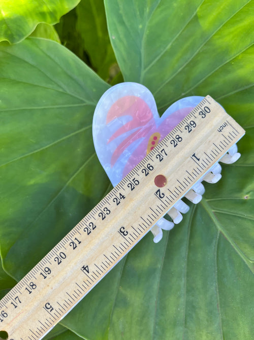 Anthurium Flower Clip Pink & White