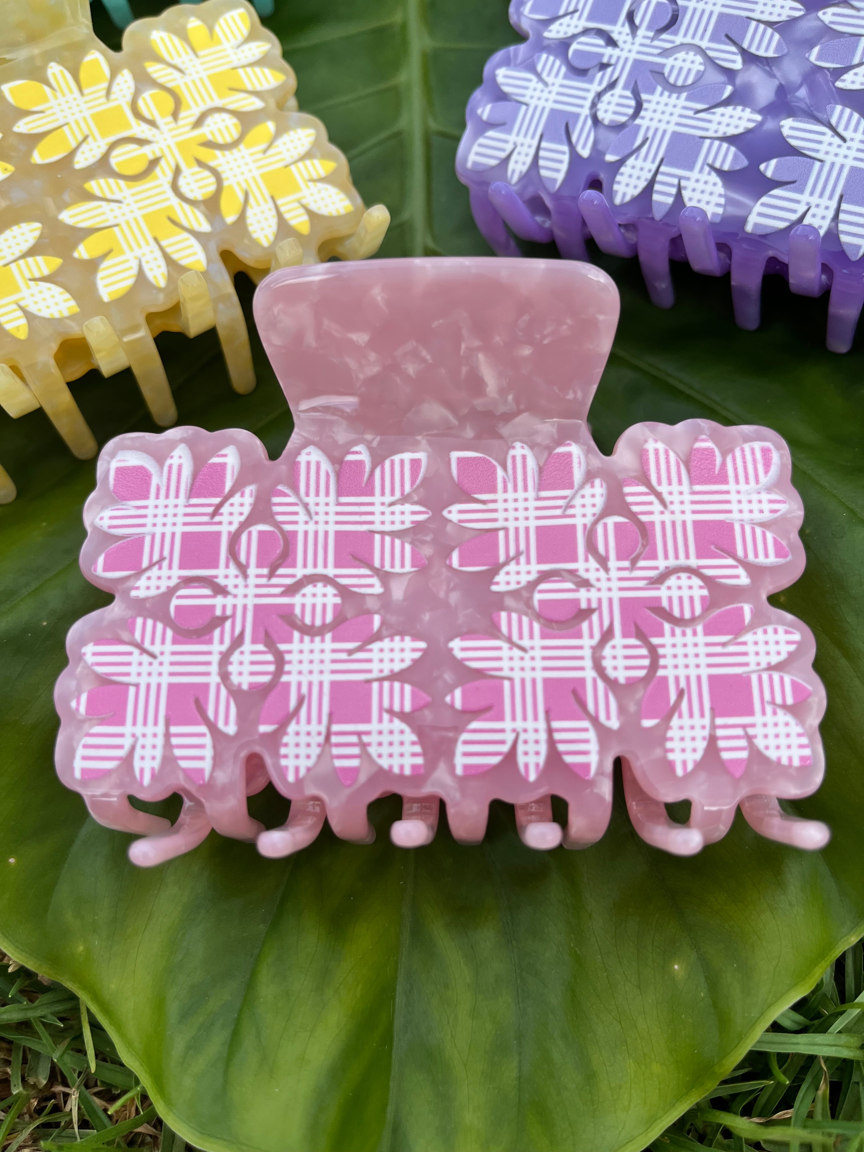 Large Palaka Hawaiian Quilt Clips