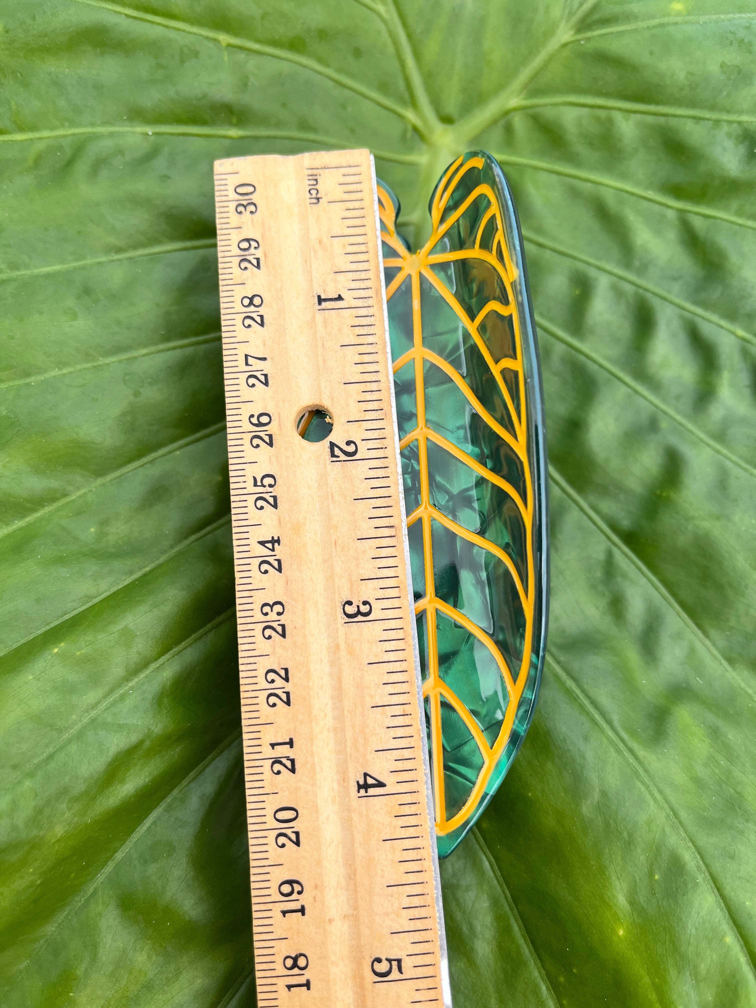 Large Kalo Clip Green & Yellow