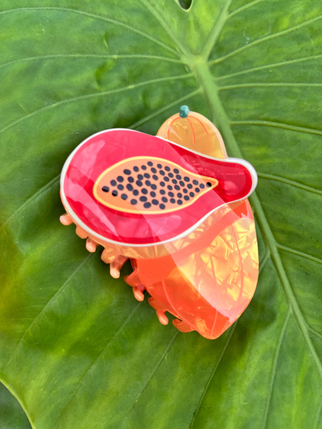 Small Double Papaya Clip