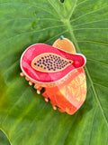 Small Double Papaya Clip