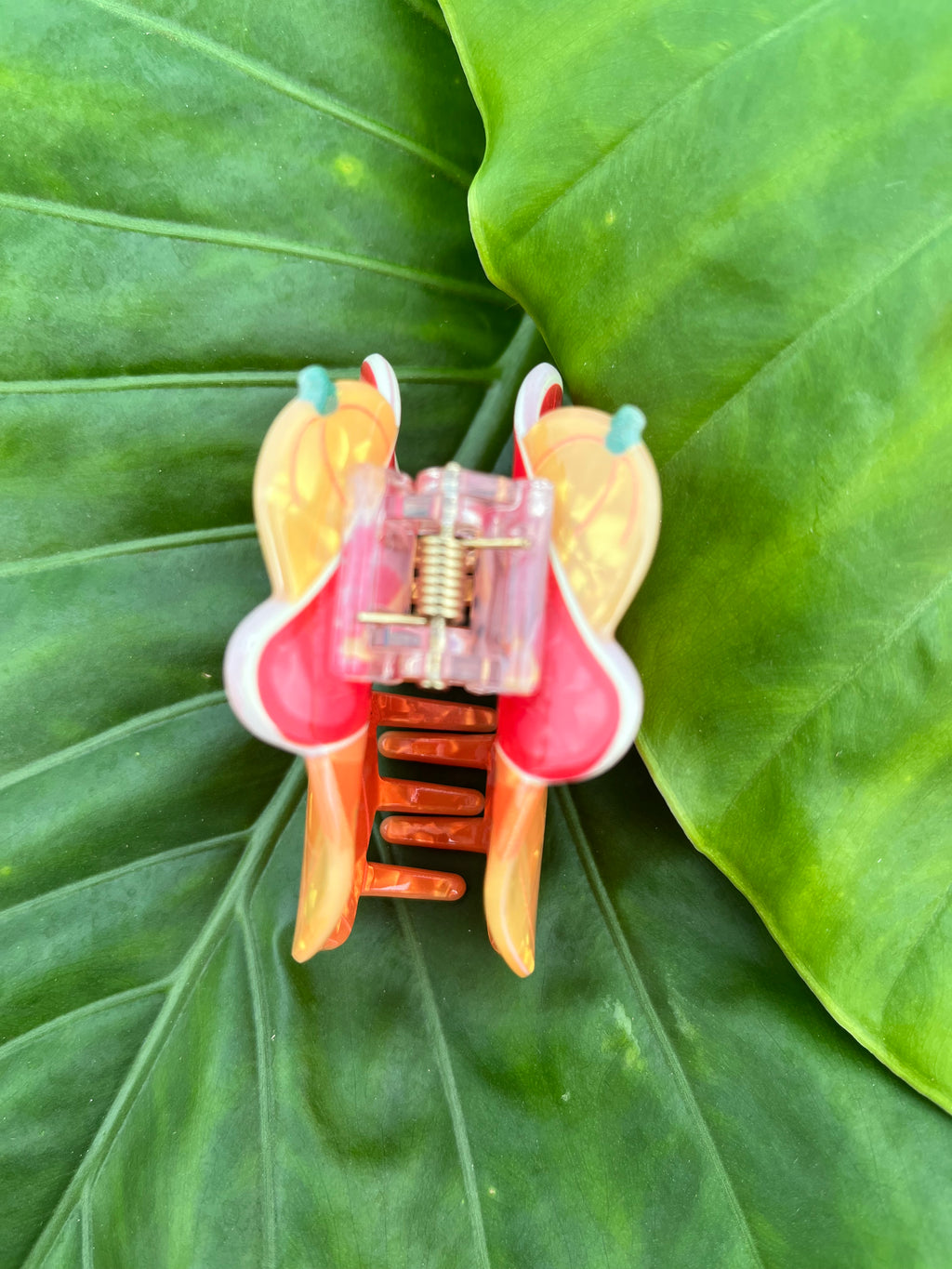 Small Double Papaya Clip
