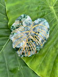 Large Monstera Leaf Clip Green