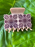 Hawaiian Quilt Clip Pink & Plum